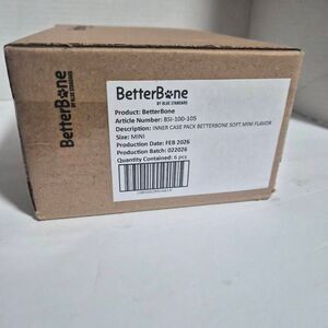 6pk NIB BetterBone Mini Size Soft Beef Flavor Dog Chews Treats Toys